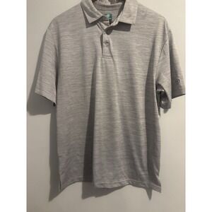 Pro Tour Polo Airplay Men's Performance Golf Lightweight Gray Shirt Medium‎